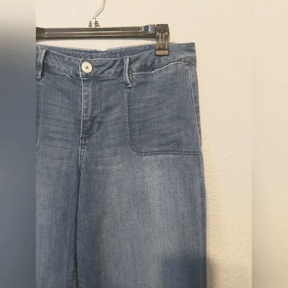 JAG jeans Wide-leg Spandex blend Cropped stretch jeans 14/32 - Picture 4 of 6